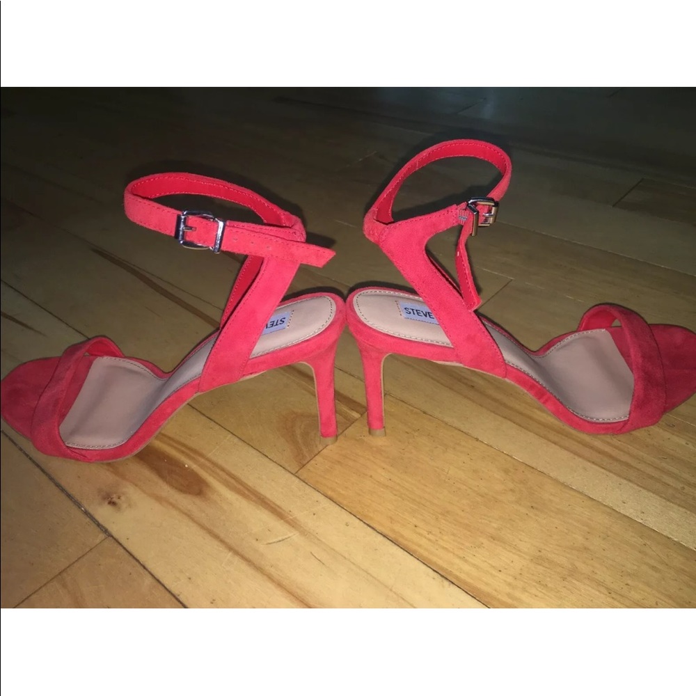 Red Steve Madden sandals, brand new size 10.